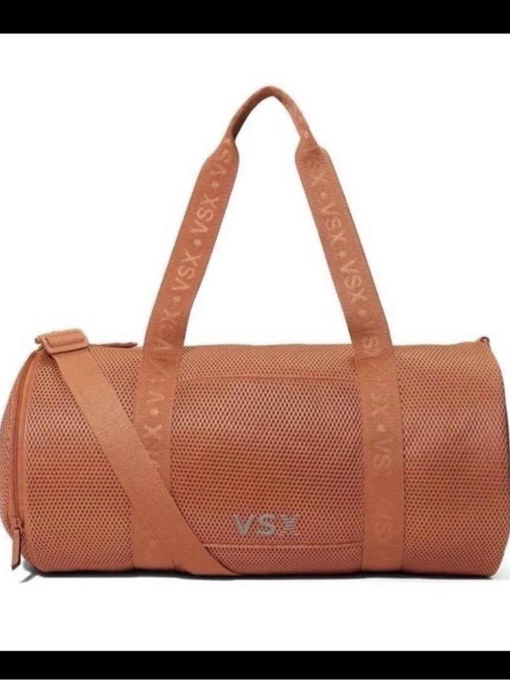 VSX Rust Orange Mesh Duffel Bag for Men